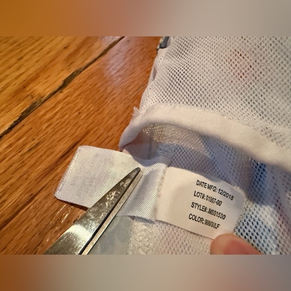 Johnnie O 1/2 Elastic Swim Trunks Men’s Size M Blue/Orange Geometric Print Lined - Picture 11 of 16